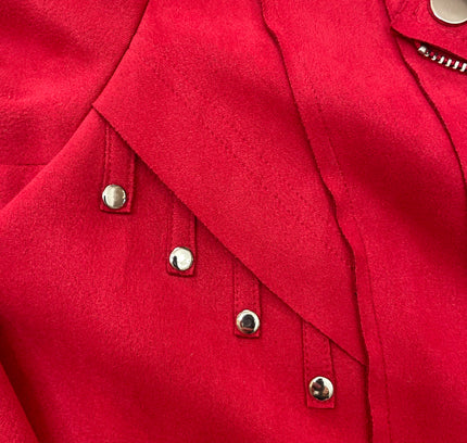 TRICOTTO Red Double-Breasted Jacket - Size Small - Great Condition