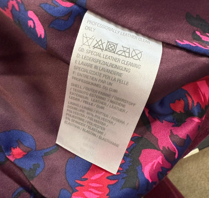 Burgundy Suede Leather Jacket - Isaac Mizrahi LIVE