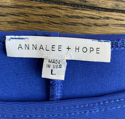 Annalee + Hope Cobalt Blue Embellished Tunic - Size Large
