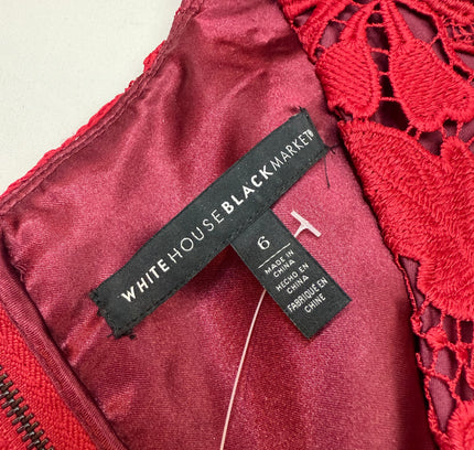 Red Lace Dress White House Black Market - New with Tags