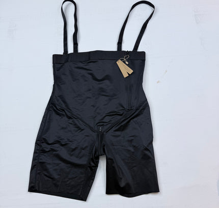 SHAPELLX Black Body Shaper with Adjustable Straps & Zipper - size XXL