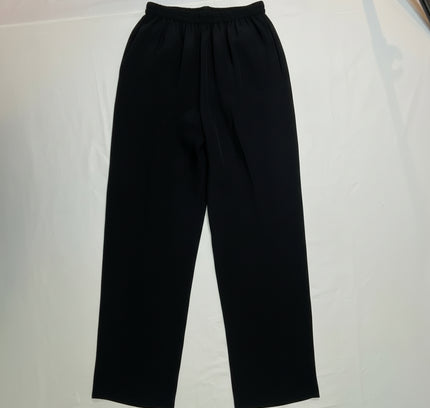 Montsuki Honolulu Black Silk Two-Piece Set - Size M