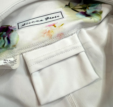 Sienna Rose White Floral Watercolor Leggings - Size M