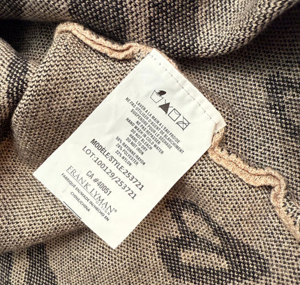 Frank Lyman Heart Print Mock Neck Top - Blush Pink - Size XL