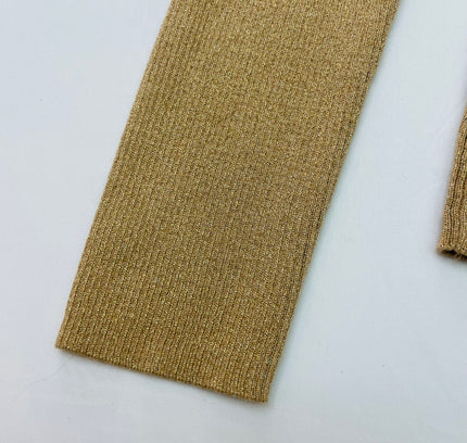 I.N.C. Gold Fitted Sweater with Front Cutout - Size Large - Excellent Condition