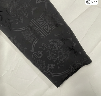 Authentic NYC Black Silk Embroidered Kimono - Size 4 NWT