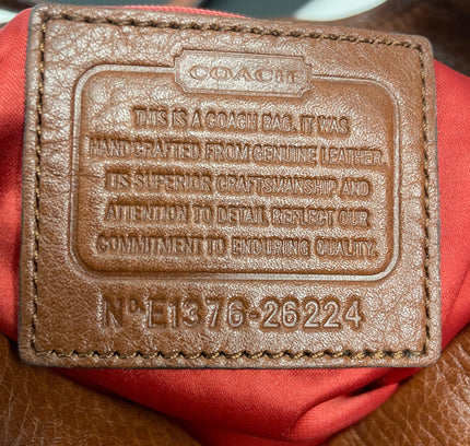 Coach Cognac Brown Leather Shoulder Bag - Discontinued Style E1376-26224