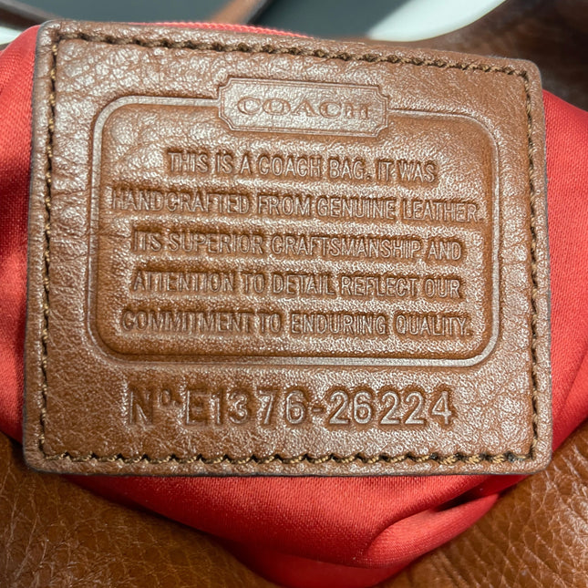 Coach Cognac Brown Leather Shoulder Bag - Discontinued Style E1376-26224