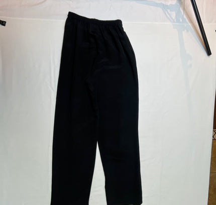 Montsuki Honolulu Black Silk Two-Piece Set - Size M