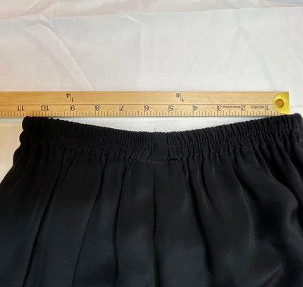 Montsuki Honolulu Black Silk Two-Piece Set - Size M