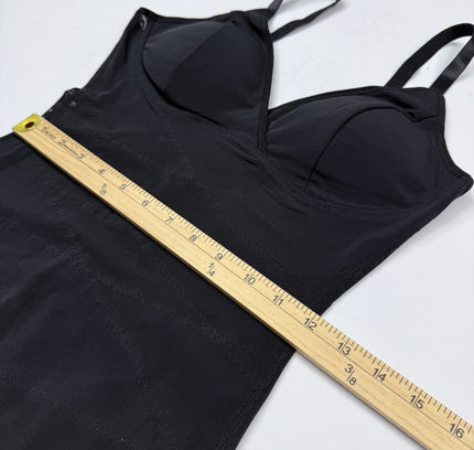 High-Waist Tummy Control Shapewear Bodysuit - Black LARGE