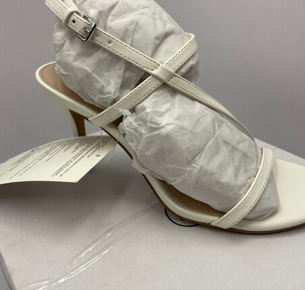 The Drop White Strappy Heeled Sandals - Size 5.5 - New With Box