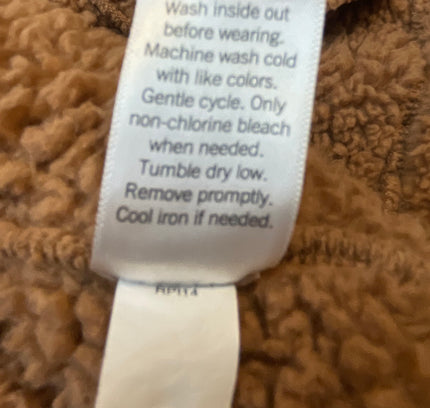 SO Caramel Teddy Sherpa Jacket - Size Large