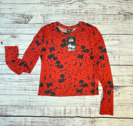 Disney Mickey Mouse Sheer Top - Size XL (Runs Small) - With Tags