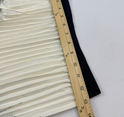 Architectural Cityscape Print Pleated Maxi Skirt - Size M