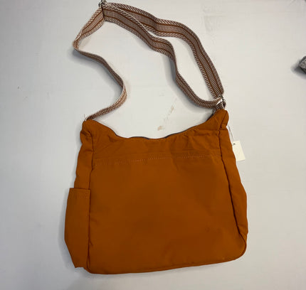 Cluci Cognac Nylon Crossbody Bag - Multi-Pocket Adjustable Strap