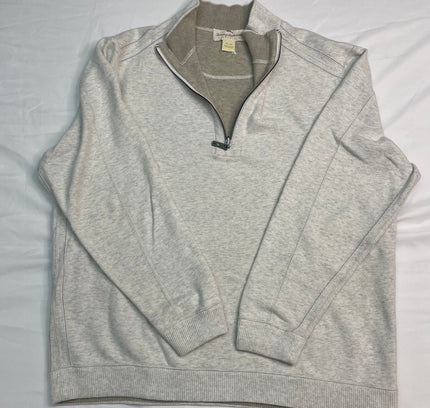 Tommy Bahama Men's Light Grey Golf Sweater - Size XL - Great Condition