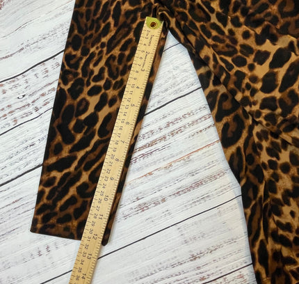 Lauren Ralph Lauren Leopard Print Wrap Top - Size Large