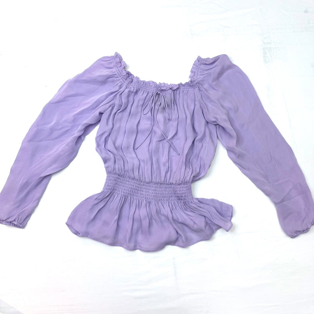 Nicole Miller Lilac Blouse - Size Medium - Excellent Condition