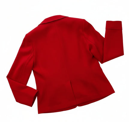 TRICOTTO Red Double-Breasted Jacket - Size Small - Great Condition