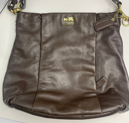 Coach Dark Brown Leather Handbag - Style 21224