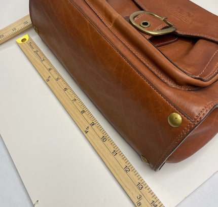 SOLD-Rare Vintage Coach Legacy Bleecker Tattersall Satchel - Discontinued Collector's Piece