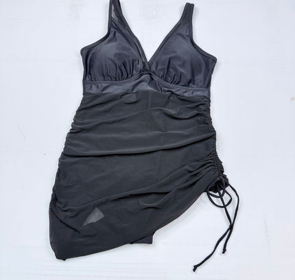 VIRAL NWT Blooming Jelly Tummy Control One-Piece Swimsuit - BLACK SIZE LARGE