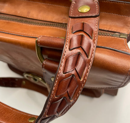 SOLD-Rare Vintage Coach Legacy Bleecker Tattersall Satchel - Discontinued Collector's Piece