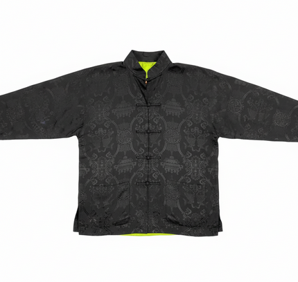 Authentic NYC Black Silk Embroidered Kimono - Size 4 NWT