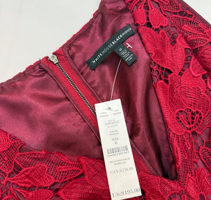 Red Lace Dress White House Black Market - New with Tags