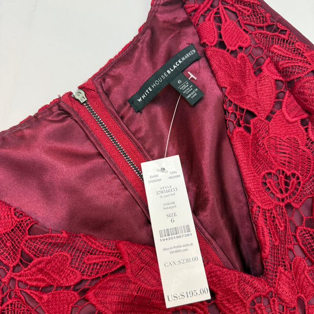 Red Lace Dress White House Black Market - New with Tags