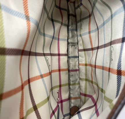 SOLD-Rare Vintage Coach Legacy Bleecker Tattersall Satchel - Discontinued Collector's Piece