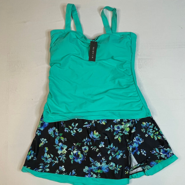 Tempt Me Two-Piece Tankini Swimsuit - Size XL