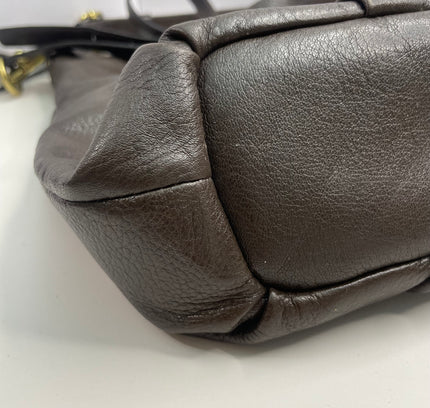 Coach Dark Brown Leather Handbag - Style 21224