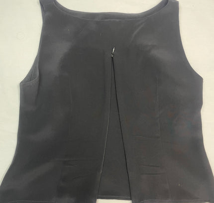 Montsuki Honolulu Black Silk Two-Piece Set - Size M