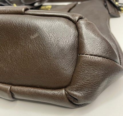 Coach Dark Brown Leather Handbag - Style 21224