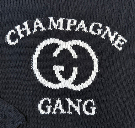 Pink Pineapple Champagne Gang Graphic Sweater - Size XS