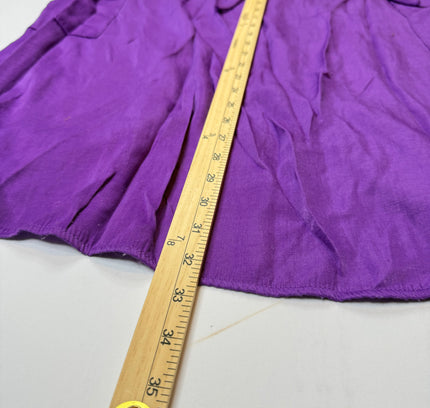 She Loves Purple Cargo Pocket Midi Skirt - Size L