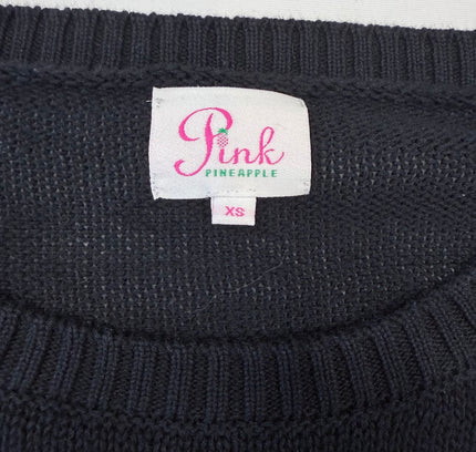 Pink Pineapple Champagne Gang Graphic Sweater - Size XS