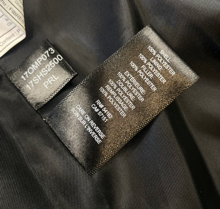 Kenneth Cole Light Grey & Black Hooded Puffer Jacket - Size Small