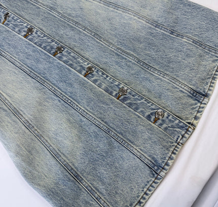 Rag & Bone Light Wash Denim Button Front Dress - Size Small