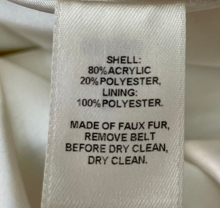 White House Black Market Cheetah Print Fur Coat - Size Large - Excellent Condition