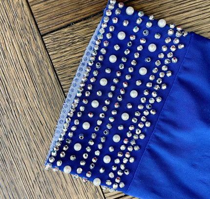 Annalee + Hope Cobalt Blue Embellished Tunic - Size Large