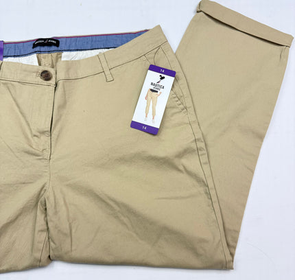 Nautica Jeans Khaki Capri Pants - Size 14 - New With Tags