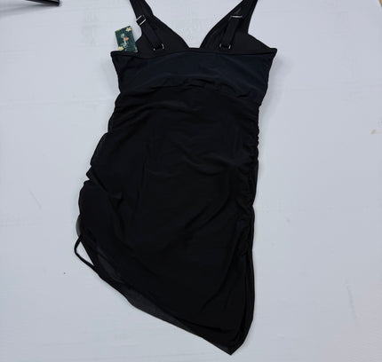 VIRAL NWT Blooming Jelly Tummy Control One-Piece Swimsuit - BLACK SIZE LARGE