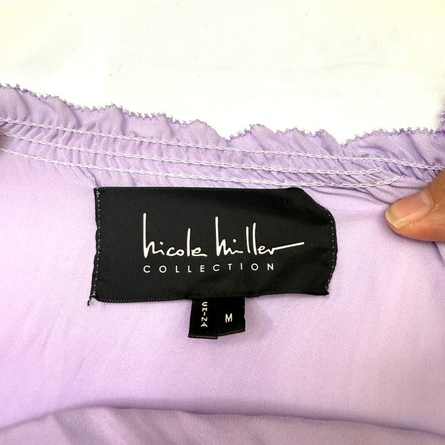 Nicole Miller Lilac Blouse - Size Medium - Excellent Condition