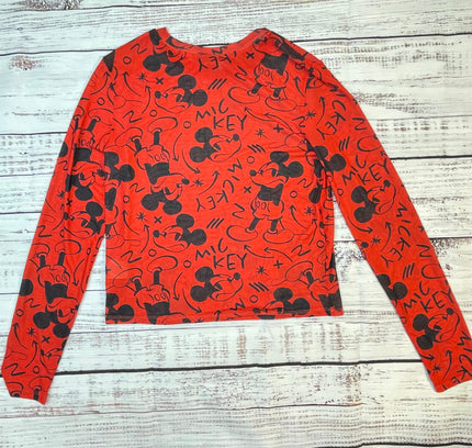 Disney Mickey Mouse Sheer Top - Size XL (Runs Small) - With Tags