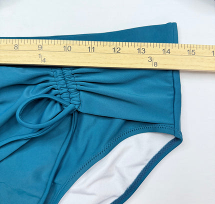 Blooming Jelly Tummy Control Bikini Set - Turquoise Blue SIZE LARGE