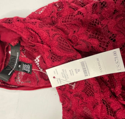 SOLD White House Black Market Dark Red Lace Top - Size M - New With Tags