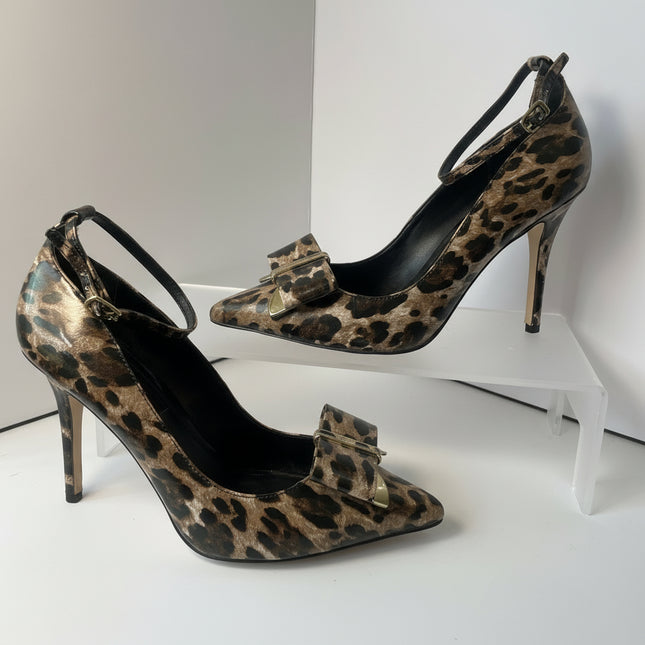 White House Black Market Leopard Print Pointed Toe Pumps - Size 6.5